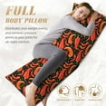 thumbnail image 5 of Gaeub Red Hot Chili Printed Long Body Pillowcase Envelope Closure 1 Pack Wrinkle for Night Sweats - 20x54 in, 5 of 8