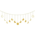 thumbnail image 1 of Bearachild Decoración colgante de fase lunar de Metal para sala de estar y dormitorio, decoración de pared de Hotel y oficina, guirnalda decorativa de Kits de decoración para fiestas Oro Bearachild HA067040-01B, 1 of 6