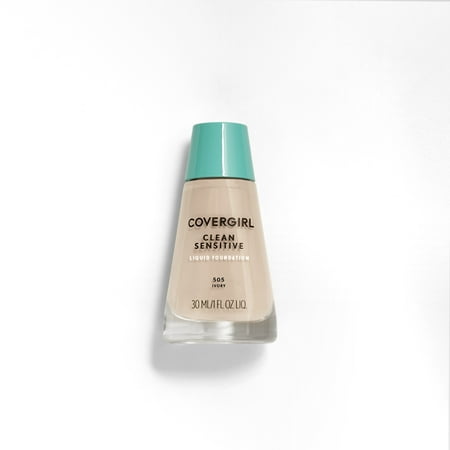 COVERGIRL Clean Sensitive Skin Liquid Foundation Makeup, (Best Foundation For Combination Skin 2019)