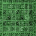 thumbnail image 1 of Ahgly Company Indoor Square Abstract Emerald Green Modern Area Rugs, 5' Square, 1 of 4