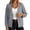 Gray, variant on Enjoytime Lightweight Jacket Women Long Sleeve Button Down Coat Fall Fashion Work Business Casual Plus Size Outerwear with Pockets