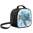 thumbnail image 2 of Jeiento Watercolor Sea Turtle Lunch Bag for Kids Boys Insulated Waterproof Lunch Box with Zipper Pocket for Work Picnic Girls Lunch Tote Bag for Office Portable Lunch Tote Handbag for Outdoor, 2 of 6