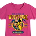 thumbnail image 3 of Marvel Wolverine - Collegiate Scratch - Toddler and Youth Girls Fitted Short Sleeve Graphic T-Shirt, 3 of 5