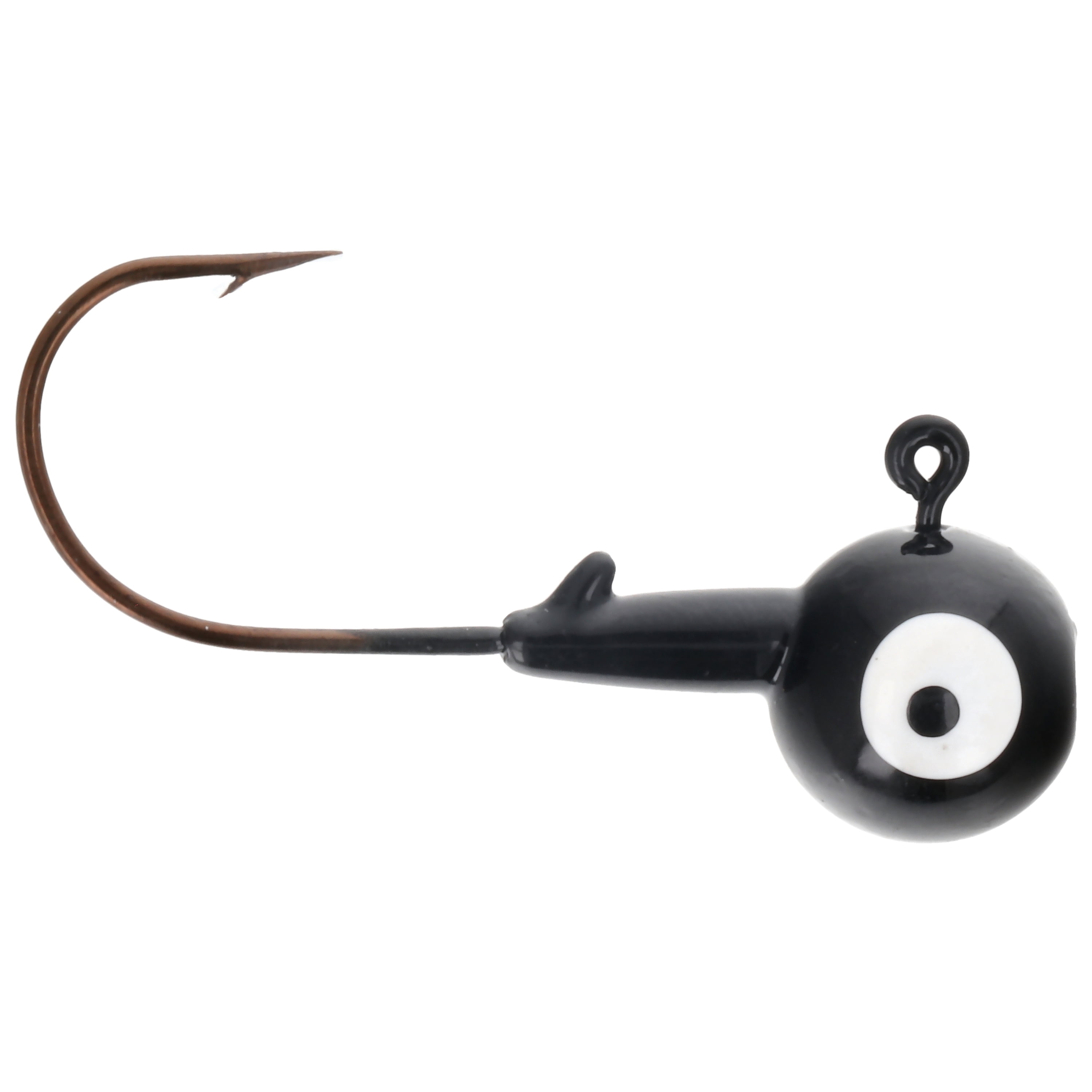 Eagle Claw Tin Ball Head Jig - Double eye - 4 pack - 1/4 oz - Black