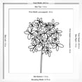 thumbnail image 5 of Art.com Black and White Happy Flower 1 Art Print by Jan Weiss, White Frame Wall Art, 21" x 21", 5 of 5
