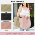 thumbnail image 5 of Kedzie Cloud 9 Tote Bag Quilted Puffer Crossbody Purse, Black (Women's), 5 of 10