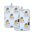 thumbnail image 7 of Yayeee Pot Holders Kitchen Heat Resistant with Pockets 7"x9.8" Cotton Oven Cooking Hot Pads, Blueberry Pancake Pattern, 7 of 7