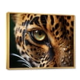 thumbnail image 2 of Designart "Closeup of Tiger s Eye Wildlife Encounter" Animals Floater Framed Wall Art Print, 2 of 7
