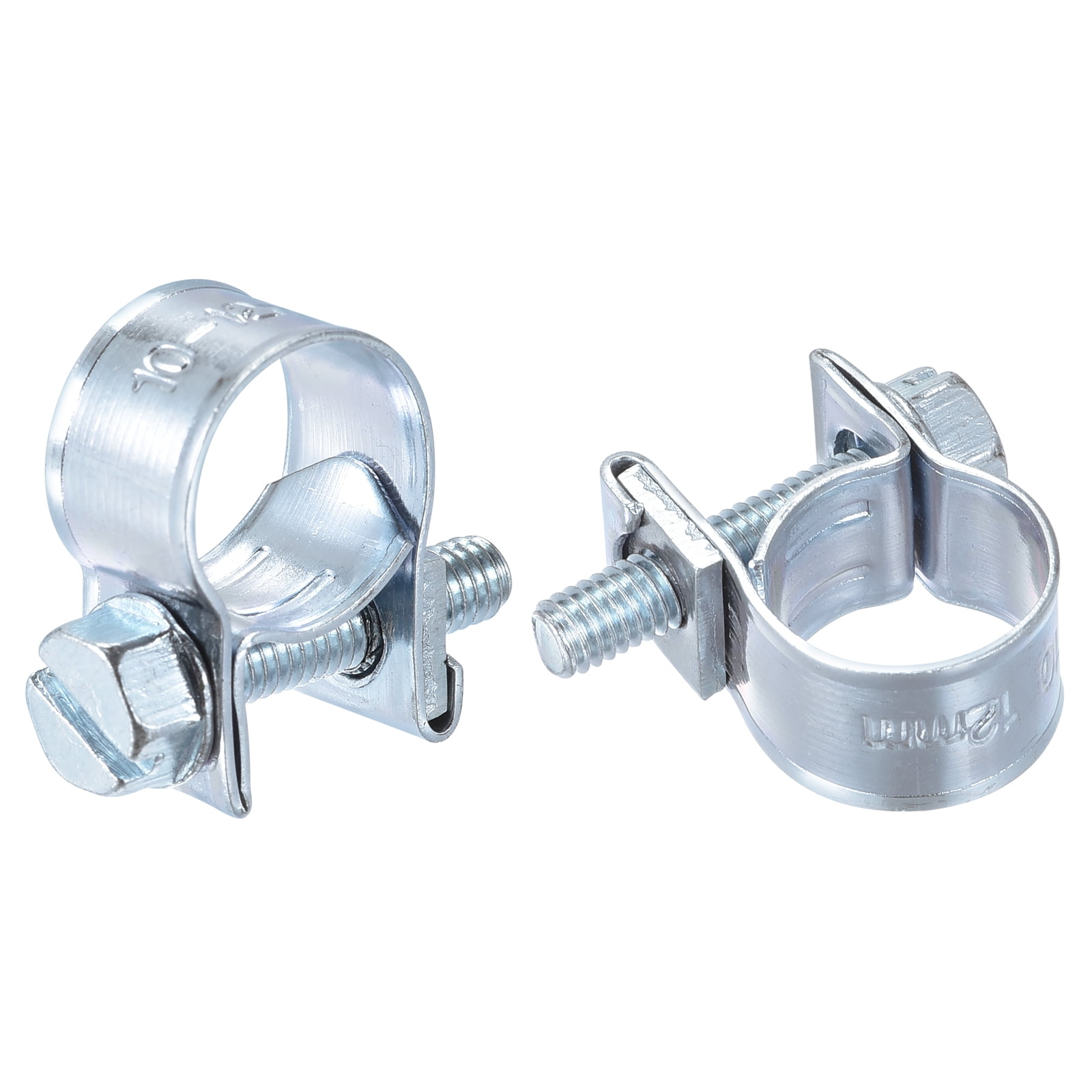 Uxcell 1012mm Mini Fuel Injection Hose Clamp Zinc Plated Steel Fuel