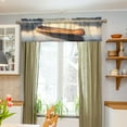 thumbnail image 5 of Canoe on Calm Lake Valance Curtains Rod Pocket for Kitchen Living Room Windows Farmhouse Decor 54x18, 5 of 6