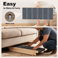thumbnail image 4 of TIMHAKA Dog Ramp for Bed w/ 7 Adjustable Heights, Folding Pet Ramp for Small, Large & Cats w/ Non-Slip Surface & Strip, Height from 10.2" to 26.8"(Supports up to 150lbs), 4 of 9