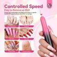 thumbnail image 6 of Saviland Portable Electric Nail Drill Kit, 20000 RPM, with Nail Drill Bits, Nail File & Sanding Bands, Black & Pink, 6 of 8