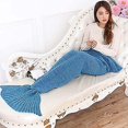 thumbnail image 3 of Mermaid Tail Blanket Soft Knit (blue), 3 of 3