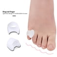 thumbnail image 2 of Shengyu 2pcs Toe Separators Overlapping Toe Straighteners Relieve Portable Foot Spacers, White, L, 2 of 9