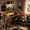Rustic Brown, variant on GALAXHERO 43 Inch L Shaped Gaming Desk with LED Lights & Power Outlets, Corner Computer Desk with Storage for Small Spaces, Sturdy PC Table for Home Office, Black