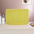 thumbnail image 5 of Unique Bargains 1 Pc convenient Rectangle Flat Dots Makeup Bag for Travel Large Yellow Gray Polyester, 5 of 6