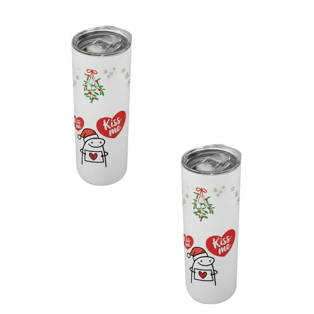 Duo de Termo Navideño 20oz Kiss Me Flork