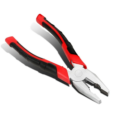 8 inch Pliers - Durable Jaws Linesman Pliers w/ Milled Teeth, Hot-Riveted Joint, Chrome Vanadium Steel