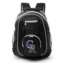 MLB Colorado Rockies Premium Laptop Backpack with Colored Trim