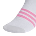 thumbnail image 3 of Girls adidas 6-Pack Superlite 3.0 No Show Socks Color: White Bliss Pink Size: LARGE, 3 of 3