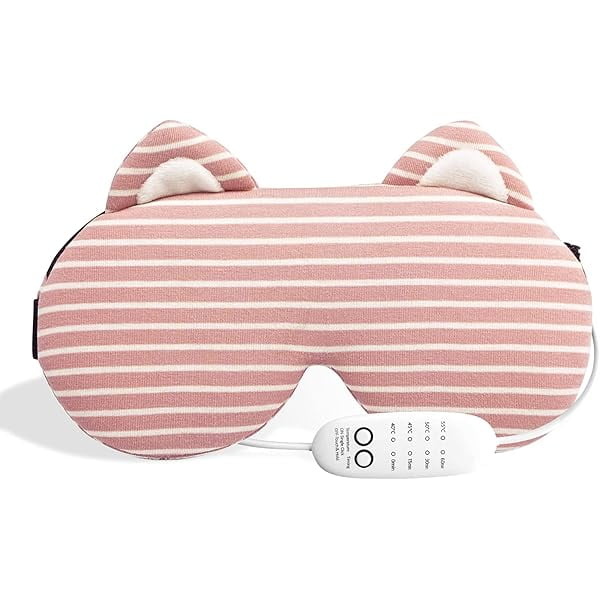 wonima11 Heated Eye Mask with USB Electric Heating - Warm Eye Compress for Sleeping - Relieves Dry Eyes