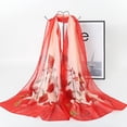 thumbnail image 1 of Nvzi Elegante bufanda cuadrada, nueva bufanda de gasa, moda de primavera, bufanda fina con estampado, decoración, chal protector solar, 1 pieza (rojo), 1 of 1