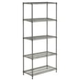 thumbnail image 3 of HUBERT® Shelving Unit with 5 Shelves Flint Wire - 30" L x 14" W x 60" H, 3 of 3