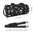 Fotbe Skull bird bat spider Pattern Foldable Sports Gym Bag with Wet
