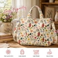 thumbnail image 6 of Gocvo Corduroy Tote Bag, Large Tote Bags for Women, Crossbody Shoulder Handbags for Work Travel（Retro Flower）, 6 of 7
