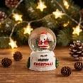 thumbnail image 5 of Fmbmuo Christmas Snow With Light Resin Glass Snowball Ornament Light Up Holiday Desktop Decor Xmas Gift For Kids Home Tabletop Decoration, 5 of 7