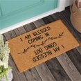 thumbnail image 2 of Welcome Mat Tyeign Words Doormat Indoor Outdoor Front Porch Doormat 60 * 40Cm Bedroom Entrance Patio Decoration Welcome Matt Outdoor Door Mat Front Door Mat Outdoor Rug Bedroom Rug Brown, 2 of 9