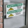 thumbnail image 4 of (2 Pack) Watch Your Step With Symbol Bilingual OSHA Safety First Sign, 4 of 7