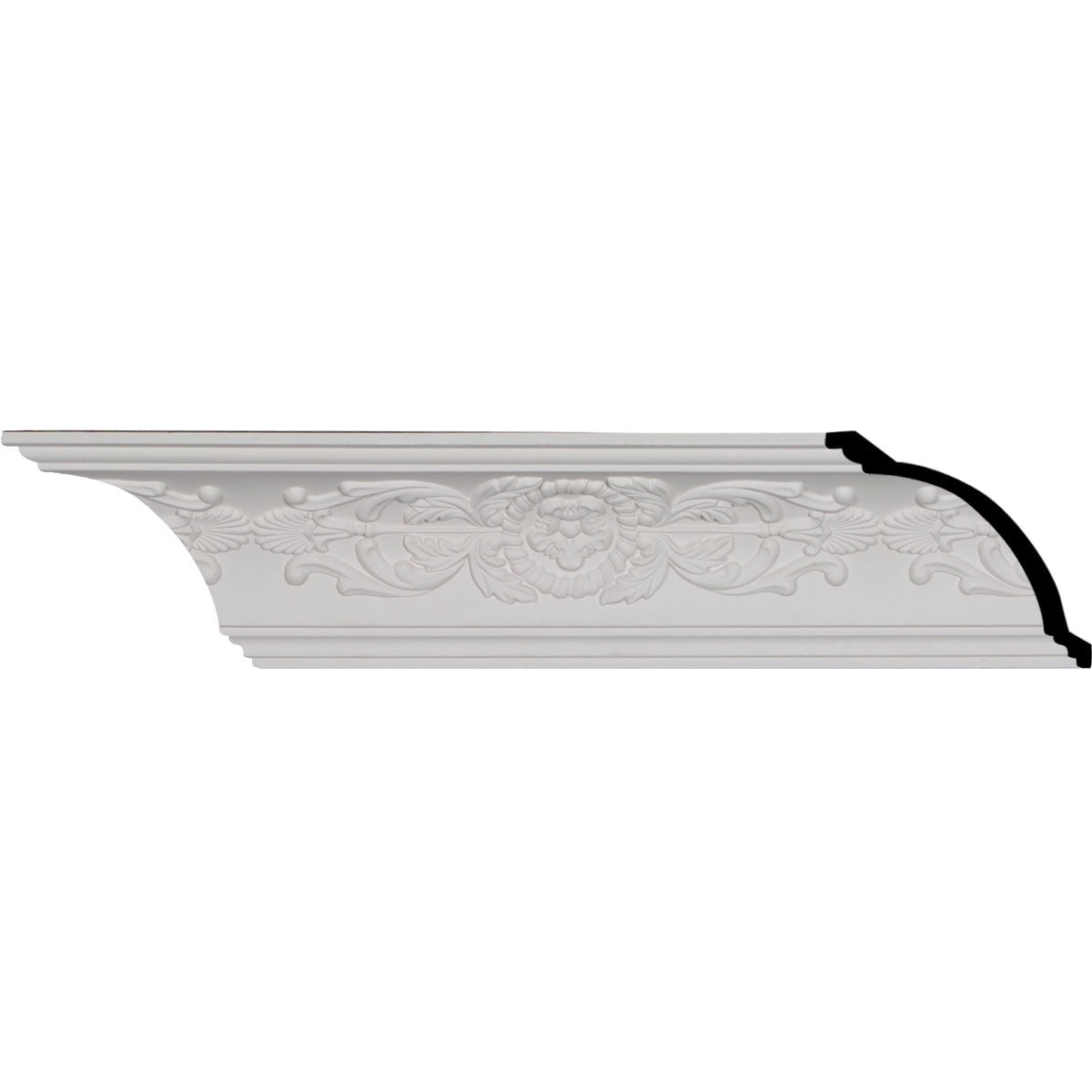 3 7/8'H x 3 3/4'P x 5 3/8'F x 94 1/2'L, (12' Repeat), Medway Crown Moulding