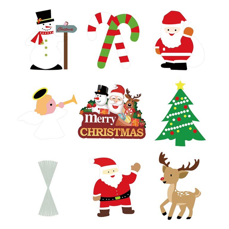 Christmas Tree Santa Claus Snowman GIF Box Kawaii Miniature Resin