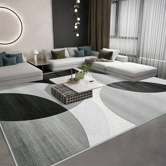 6.5'x10' large carpet for living room thick carpet for living room geometric area rug pure cozy area rug soalmost area rug