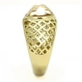 thumbnail image 4 of IP Gold(Ion Plating) Stainless Steel Ring with AAA Grade CZ in Champagne for Women Champagne Stone Color Style TK3122 Size 6, 4 of 4