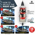 thumbnail image 3 of KNOX Toiles Bimini Universelles à 3 Nœuds pour Bateaux avec Parois Latérales, Toile Marine 600D, Trousse de Toit Pare-Soleil pour Bateau, Quincaillerie de Toit Bimini, Cadre, Poteaux de Soutien, Botte de Rangement, 91-96 Pouces L, Bleu Marine, 3 of 6