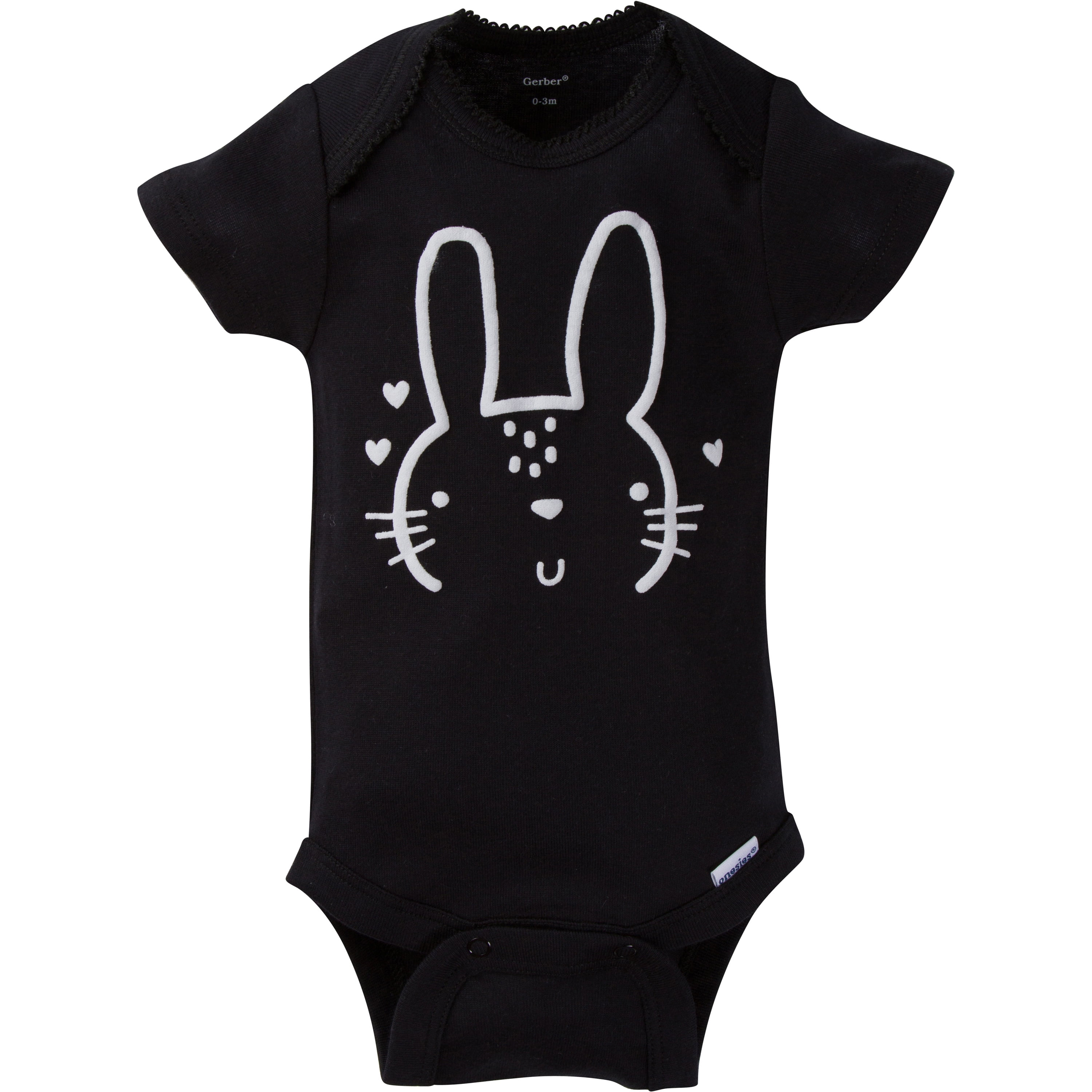 Gerber Short Sleeve Onesies Bodysuits, 8pk (Baby Girls)