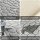 thumbnail image 5 of 2 alfombrillas de baño de espuma viscoelástica antideslizantes y absorbentes, 80 x 50 cm y 50 x 40 cm, contorno de inodoro en forma de U, lavable a máquina, secado rápido (gris) esquí esquí Gafas de esquí, 5 of 5