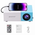 thumbnail image 5 of Qocolhg Mini Projector with WiFi & Bluetooth, Full HD 1080P Projector, Portable Outdoor Projector with Remote, Home/Dormitory/Room Theater Movie Phone Projector Compatible with Android/iOS/HDMI/USB, 5 of 9