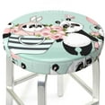 thumbnail image 3 of Naloa Cute Panda Round Bar Stool Cushion Cover 12-14 inch, Fits Kitchen, Office, Restaurant Chairs - 13 inch, 3 of 7