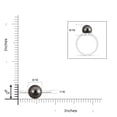 thumbnail image 4 of ANGARA Classic Tahitian Cultured Pearl Solitaire Ring in 14K White Gold for Women | June Birthstone, Birthday, Anniversary, Jewelry Gift for Women | Pearl Ring, 4 of 8