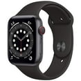thumbnail image 3 of Restored Apple Watch Series 6 (GPS+Cellular, 44mm) - Space Gray - Aluminum Case - Black Sport Band (Refurbished), 3 of 4