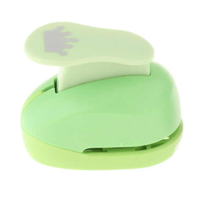 Maytalsory Reliable Scrapbook Hole Punch Machine Sturdy And Precise Crafting Tool Milk Box Packaging Materials Paper Punch Card crown 2.3cm-2.5cm