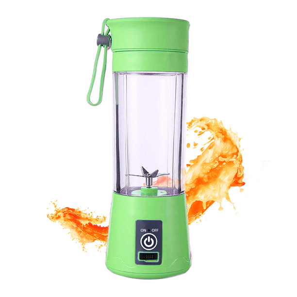 Procesadora Portátil Mini Vaso Licuadora Shaker Recargable Gaon Verde  GN-6001