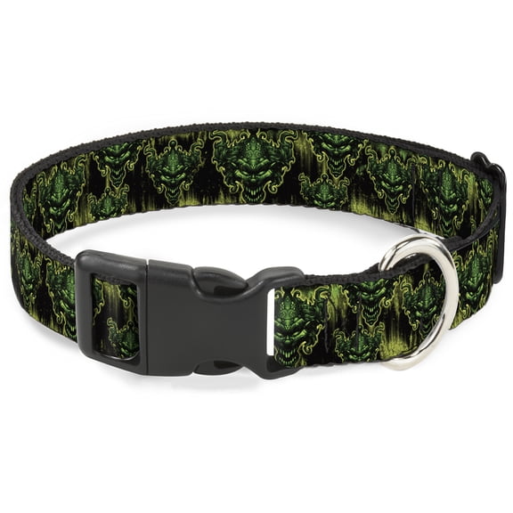 Tattoo Johnny Pet Collar, Dog Collar Plastic Buckle, Tattoo Johnny Evil Clown, 15 to 24 Inches 1.0 Inch Wide