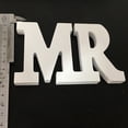 thumbnail image 4 of Youkk 8cm 26 White Large Letters Alphabet Portable Lightweight Ornament Photography Props Wedding Party Home Decoration 10#, 4 of 9