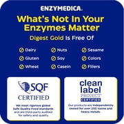Enzymedica Digest Gold + ATPro, Maximum Strength Enzyme Formula, Fast-Acting, Helps Digest Large Meals, Prevents Bloating and Gas, 240 Capsules