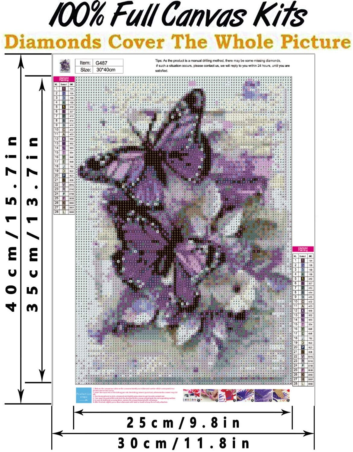 Butterfly 5D Diamond Painting Kits for Adults, POENOEN Animal DIY Full  Drill Diamond Art Kits for Kids, Crystal Rhinestone Diamond Dotz Set on  OnBuy