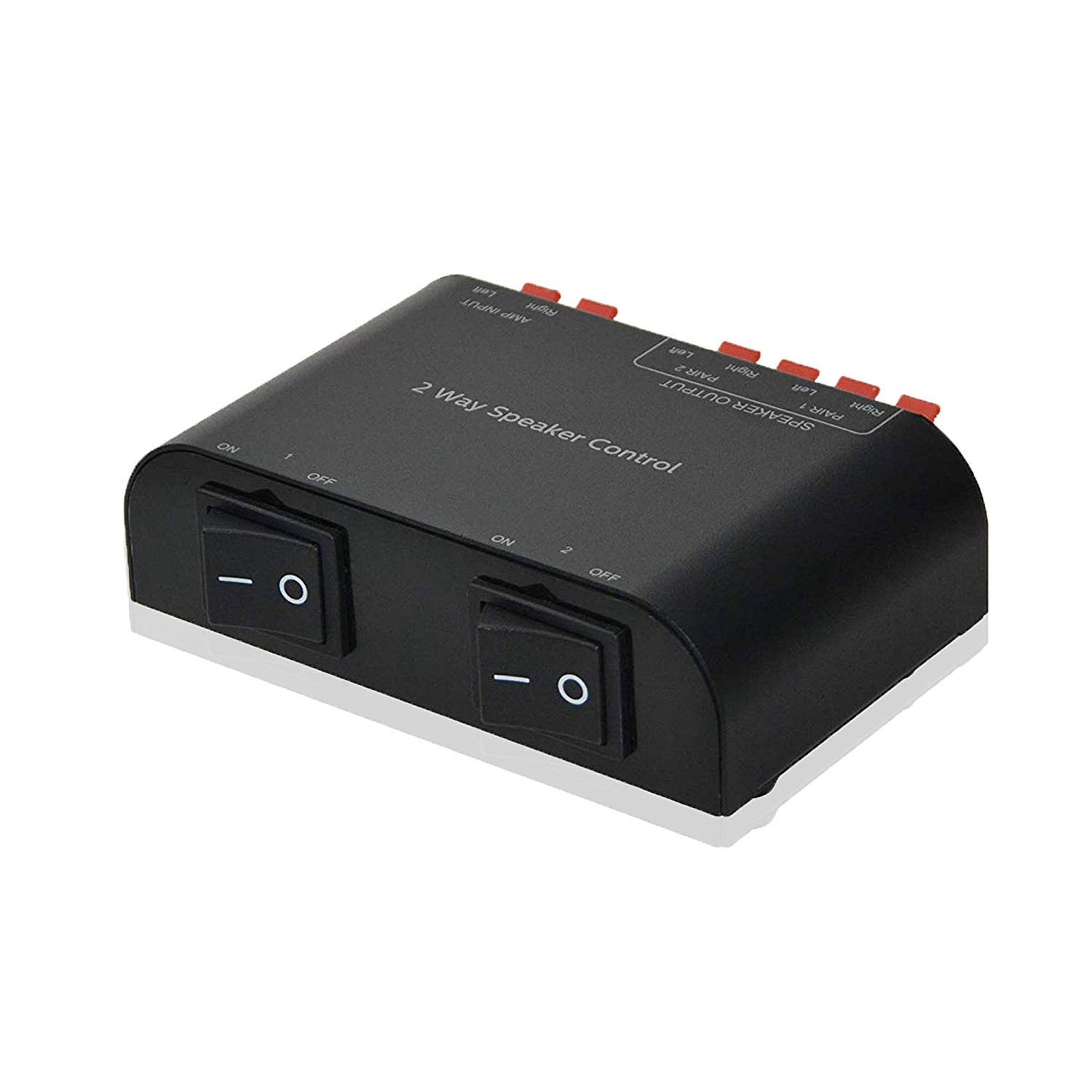 Dual Channel Speaker Selector Box with Terminal Clamps 150W RMS